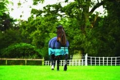 Mio Turnout Medium - Black/turquoise -Equestrian Supply Store miomedium