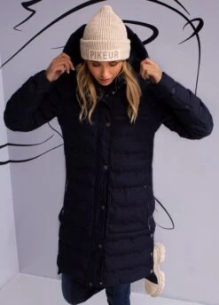 Pikeur Amara Waterproof Long Coat - Night Sky -Equestrian Supply Store pikeur amara coat night sky 3rdy