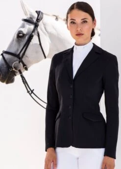 Pikeur Isalie Show Jacket - Black -Equestrian Supply Store pikeurisalieblack3rdy