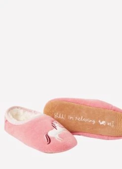 Joules Junior Slippet Felt Mule Slippers - Pink Unicorn -Equestrian Supply Store pinkunicorn5 1