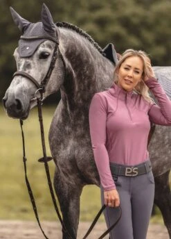 PS Of Sweden Alessandra Base Layer - Roseberry -Equestrian Supply Store psalessandraroseberry6rdy