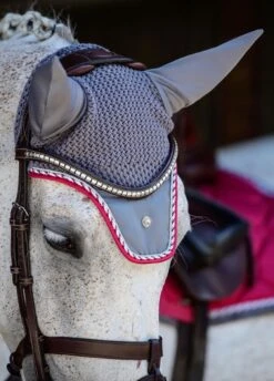 Ps Of Sweden Fly Hood - Scarlet 7 Ps Of Sweden Fly Hood - Scarlet -Equestrian Supply Store psflyhatscarletrdy