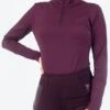 PS Of Sweden Grace Half Zip Sweater - Wine -Equestrian Supply Store psgracewine1rdy