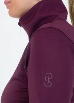 PS Of Sweden Grace Half Zip Sweater - Wine 7 PS Of Sweden Grace Half Zip Sweater - Wine -Equestrian Supply Store psgracewine3rdy