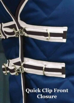 Weatherbeeta ComFiTec Diamond Quilt Detach A Neck Medium Stable Rug - Blue/Charc/White -Equestrian Supply Store quickclipfrontclose