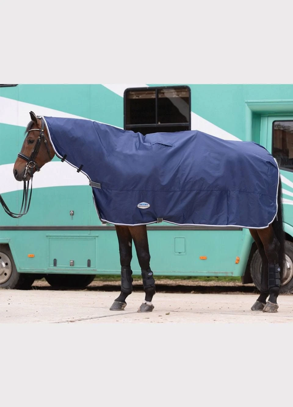 Weatherbeeta Rain Sheet - Navy/Grey/White 4 Weatherbeeta Rain Sheet - Navy/Grey/White - Image 2