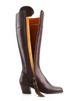 Fairfax & Favor Ladies Leather Heeled Regina Boots - Mahogany 10 Fairfax & Favor Ladies Leather Heeled Regina Boots - Mahogany -Equestrian Supply Store reginamahoganyheeled4rdy