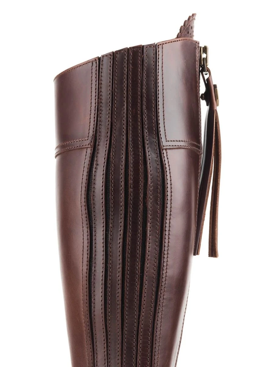 Fairfax & Favor Ladies Leather Heeled Regina Boots - Mahogany 7 Fairfax & Favor Ladies Leather Heeled Regina Boots - Mahogany - Image 5