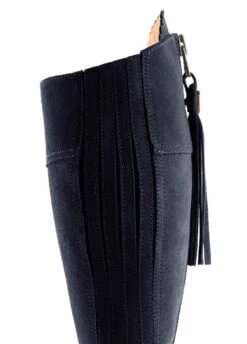 Fairfax & Favor Ladies Flat Regina Narrow Fit Suede Boot - Navy -Equestrian Supply Store reginanarrowflatnvyrdy
