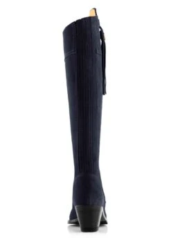 Fairfax & Favor Ladies Heeled Regina Narrow Fit Suede Boot - Navy 11 Fairfax & Favor Ladies Heeled Regina Narrow Fit Suede Boot - Navy -Equestrian Supply Store reginanarrowheelednvy5rdy 1