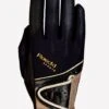 Roeckl Madrid Glove - Black/Gold 1 Roeckl Madrid Glove - Black/Gold -Equestrian Supply Store roe glove london blkgold