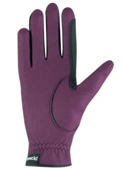 Roeckl Lona Glove - Grape Wine -Equestrian Supply Store roeckllonagraprdy