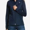 Ariat Womens Hybrid Vest - Navy -Equestrian Supply Store s20 wms engl gaglione 10030523 front.rdy