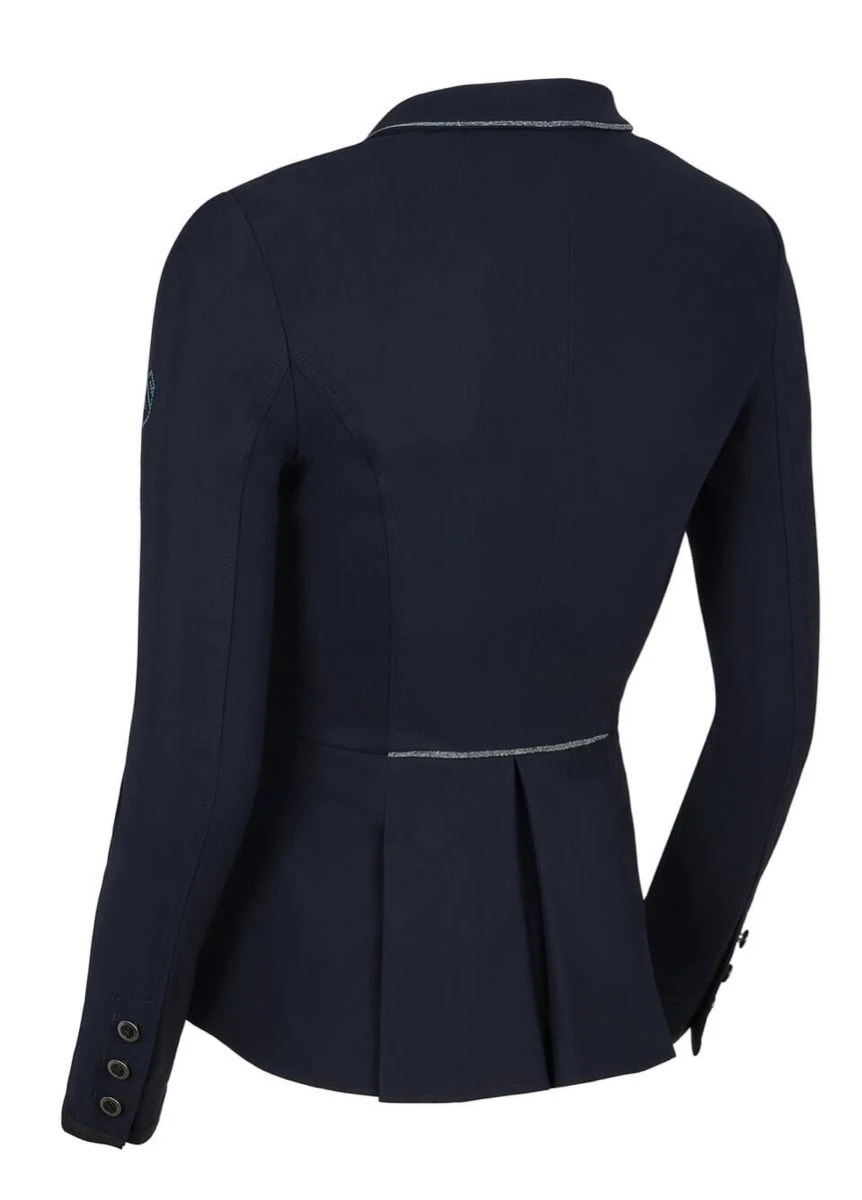 Samshield Victorine Crystal Fabric Competition Jacket - Navy/Tone 4 Samshield Victorine Crystal Fabric Competition Jacket - Navy/Tone - Image 2