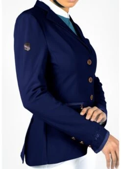 Samshield Victorine Jully Competition Jacket - Navy/Rose Gold -Equestrian Supply Store samshield victorine jully navy 3rdy