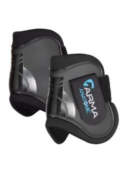 Shires Arma Fetlock Boots - Black/Black