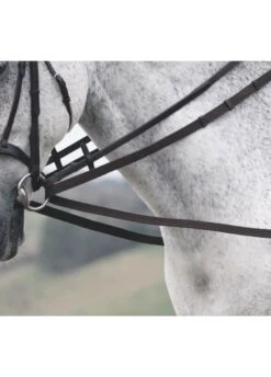 Shires Cotton Web Draw Rein - Black