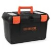 Shires Two-Tone Tack Box - Black/Orange -Equestrian Supply Store shires two tone tack box black 1rdy 1