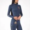 Shires Aubrion Team Long Sleeve Base Layer - Navy -Equestrian Supply Store shiresbasenavy2rdy