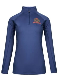 Shires Aubrion Team Long Sleeve Base Layer - Navy -Equestrian Supply Store shiresbasenavyrdy