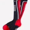 AriatTek Slimline Performance Socks - Navy/Red -Equestrian Supply Store slimlinetekred