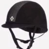 Charles Owen Sparkly YR8 Junior Riding Hat - ROUND FIT - Black/Black -Equestrian Supply Store sparklyyr8blkblkrdy 1