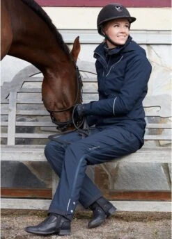 Stierna Stella Winter Trousers - Midnight Navy 11 Stierna Stella Winter Trousers - Midnight Navy -Equestrian Supply Store stiernatrousersnavy4rdy