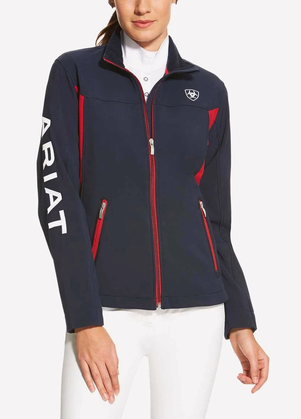 Ariat Womens Team Softshell Jacket - Navy 3 Ariat Womens Team Softshell Jacket - Navy