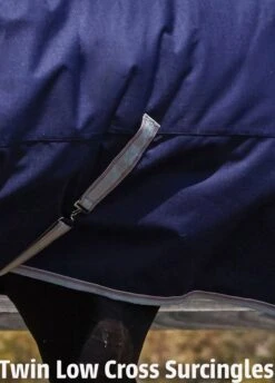 Weatherbeeta ComFiTec Essential Combo Lite Plus Turnout Rug - Navy/Silver/Red -Equestrian Supply Store twinlowcrosssurcingles