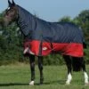 Weatherbeeta Plus Dynamic II Combo Neck Medium - Black/Red/Silver -Equestrian Supply Store wb dynamic combo black red 1rdy