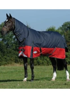 Weatherbeeta Plus Dynamic II Combo Neck Medium - Black/Red/Silver