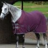 Weatherbeeta Fleece Cooler Standard Neck - Maroon/Grey/White 2 Weatherbeeta Fleece Cooler Standard Neck - Maroon/Grey/White -Equestrian Supply Store wb fleece standard maroon 1rdy
