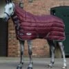 Weatherbeeta ComFITec 210D Channel Quilt Combo Neck Heavy - Maroon/Grey/White -Equestrian Supply Store wbchannelcomboheavymaroon1rdy