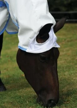 Weatherbeeta Sweet Itch Shield Combo Neck - White/Blue 10 Weatherbeeta Sweet Itch Shield Combo Neck - White/Blue -Equestrian Supply Store wbshieldcombowhiteblue3rdy