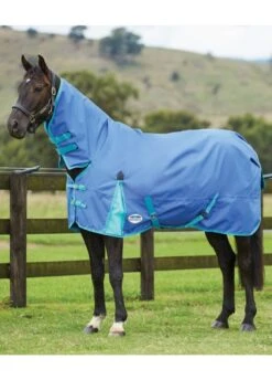 Weatherbeeta ComFITec Classic Combo Neck Lite - Delft Blue/Mint