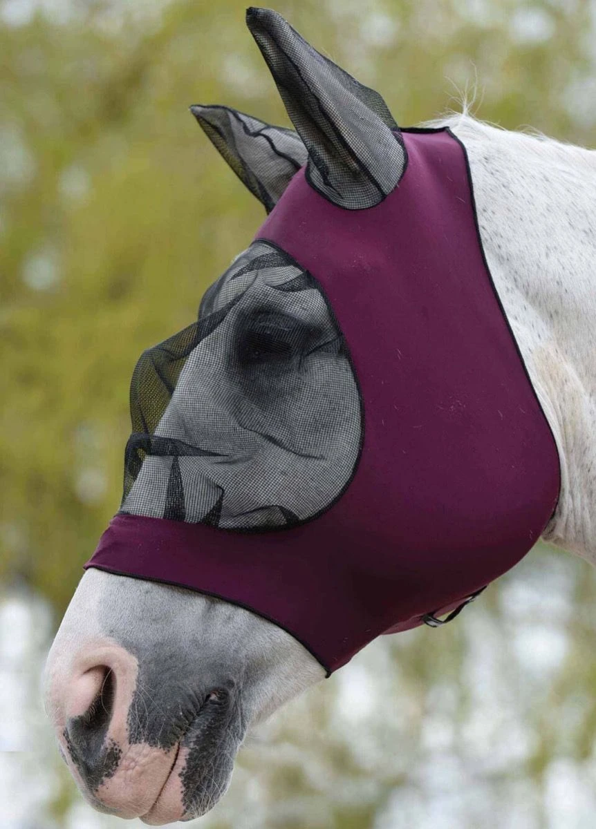 Weatherbeeta Stretch Eye Saver With Ears - Purple/Black 3 Weatherbeeta Stretch Eye Saver With Ears - Purple/Black