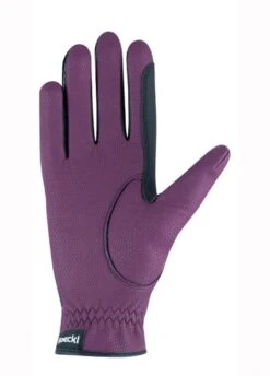 Roeckl Malta Two Tone Winter Chester Gloves - Grape Wine -Equestrian Supply Store wintermalta2rdy