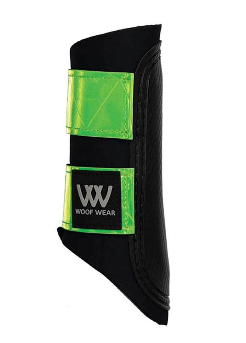 Woof Wear Reflective Club Brushing Boot - Lime 3 Woof Wear Reflective Club Brushing Boot - Lime