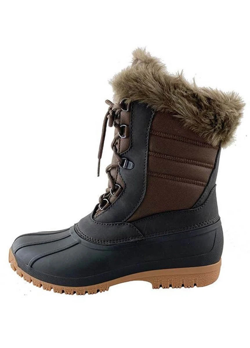 Woof Wear Mid Winter Boot - Black/Chocolate 4 Woof Wear Mid Winter Boot - Black/Chocolate - Image 2