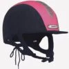 Champion Junior X-Air Plus Riding Hat - Navy/Hot Pink -Equestrian Supply Store xairnvypinkrdy